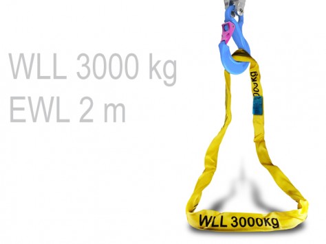 Rundschlinge - 2 m (WLL 3000 kg)